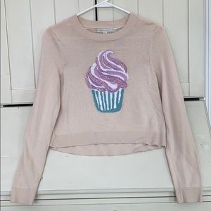 Cropped Cupcake Sweater by Lauren Conrad
